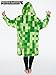 Minecraft Hoodie Decke Kinder Jungen – Übergröße Kuschelhoodie, Warm Fleece Kapuzenpullover Teenager – Tragbare Decken Hoodie Jungen (Hellgrün) - 6