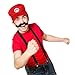 TRIXES Set mit 2 Super Mario Mützen Kappen Mario und Luigi rot und grün Videospiel - 2