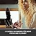 Blue Yeti X Professionelles Kondensator-USB-Mikrofon, Hochauflösende Messung und Blue VO!CE Effekte, LED-Beleuchtung für Aufnahmen, Streaming, Gaming, Podcasting auf PC und Mac – Schwarz - 2